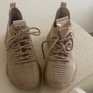 Steve Madden Tan Rhinestone Sneakers